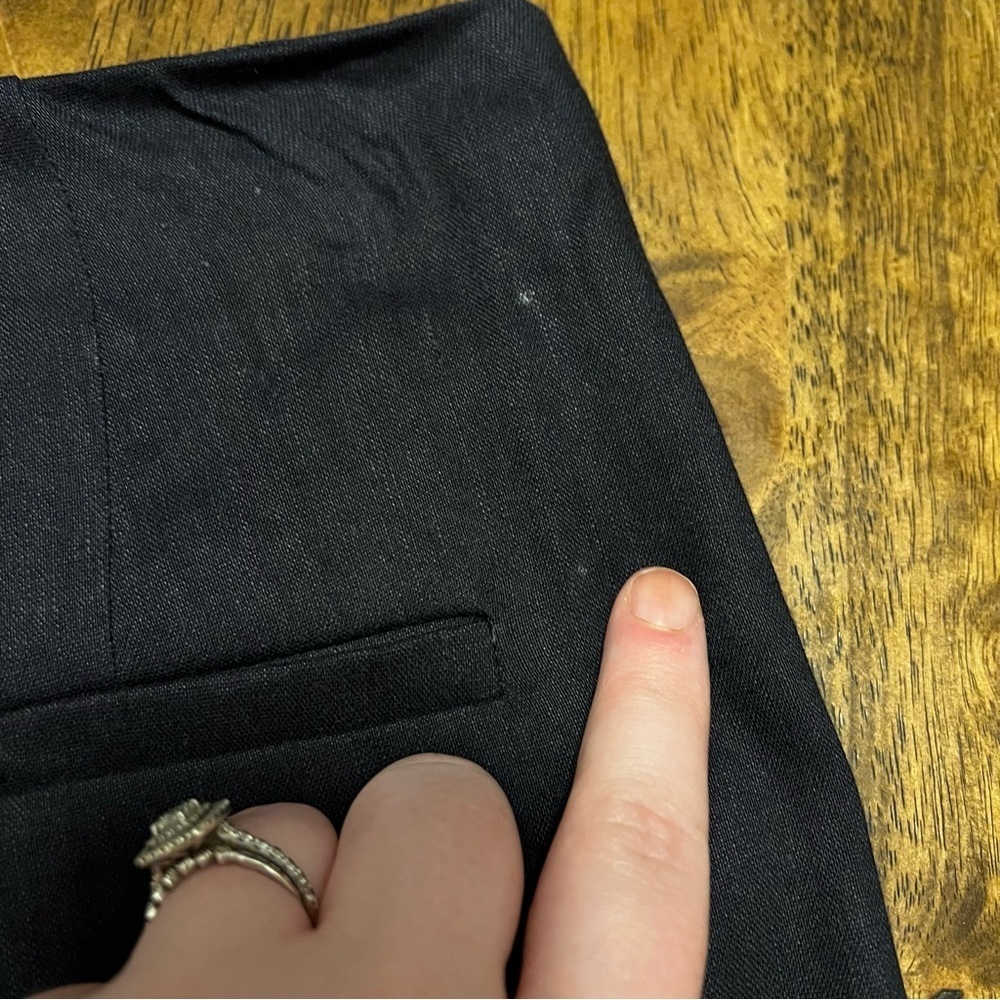 NWT Antonio Melani Kendall Linen Trouser Career Core Pants Navy Size 2 - Picture 14 of 14